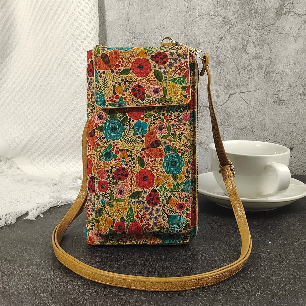 G Elegance Vintage Bohemian Style Wallet with Multi-Compartment Design - Large Capacity Zipper Clutch for Women