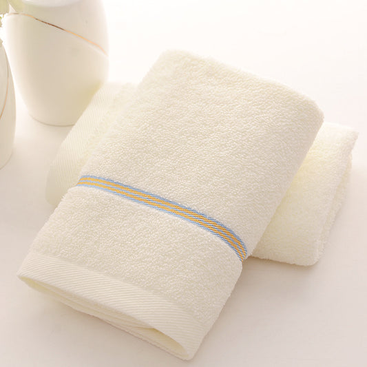 Beige Luxury Soft Cotton Towel Set - 5-Piece Bathroom Towels, Absorbent & Quick-Drying, Gentle for Sensitive Skin