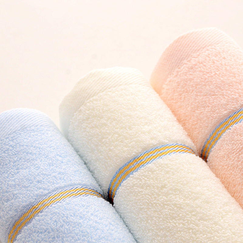 Blue Luxury Soft Cotton Towel Set - 5-Piece Bathroom Towels, Absorbent & Quick-Drying, Gentle for Sensitive Skin