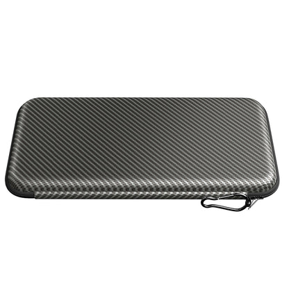 Premium Golf Glove Holder Case - Keeps Gloves Dry & Shaped, Carbon Fiber Look with Hook (Gloves Not Included)