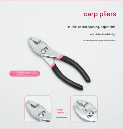 39-Piece Home Tool Kit - Pink Carbon Steel Hardware Set