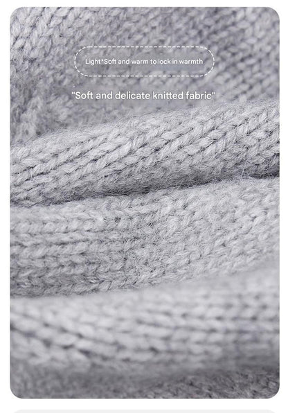 Blue Vintage Inspired Knitted Beret - Stretchy & Comfortable Wool Blend Cap