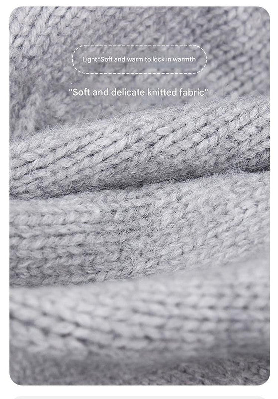 White Vintage Inspired Knitted Beret - Stretchy & Comfortable Wool Blend Cap