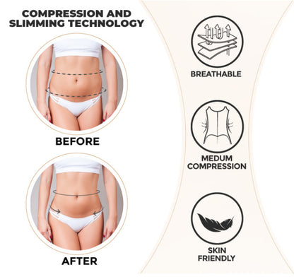 4XL Black Women's Seamless Body-Shaping Onesie with Zipper - Abdomen Slimming and Hip Lifting
