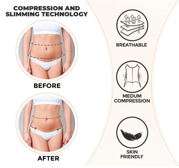 6XL Black Women's Seamless Body-Shaping Onesie with Zipper - Abdomen Slimming and Hip Lifting