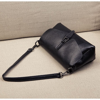 Genuine Leather Women's Crossbody Bag with Soft Cowhide Finish