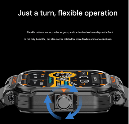 Silver 2-in-1 Smartwatch with Earbuds and 2.01-Inch HD Screen for Sports