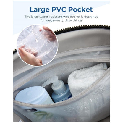 Pink Versatile Carry-On Travel Duffel Bag - Airline Personal Item Size with Waterproof Wet Pocket & Trolley Sleeve