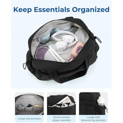 Light Blue Versatile Carry-On Travel Duffel Bag - Airline Personal Item Size with Waterproof Wet Pocket & Trolley Sleeve