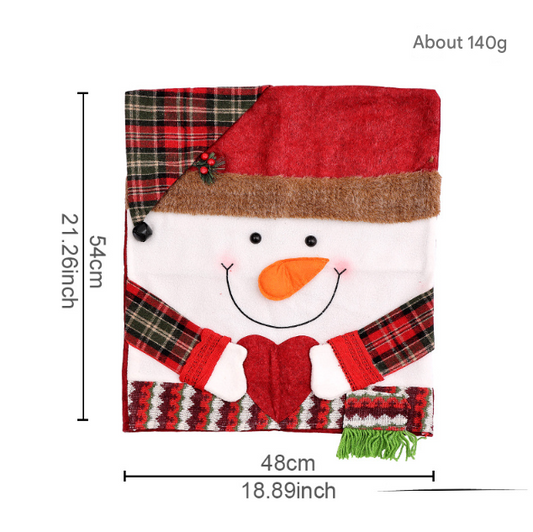 Festive Christmas Dining Chair Covers | Santa, Snowman & Reindeer Character Slipcovers