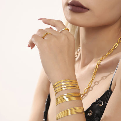 Titanium Steel PVD Vacuum Gold-plated Non-fading Women's Jewelry
