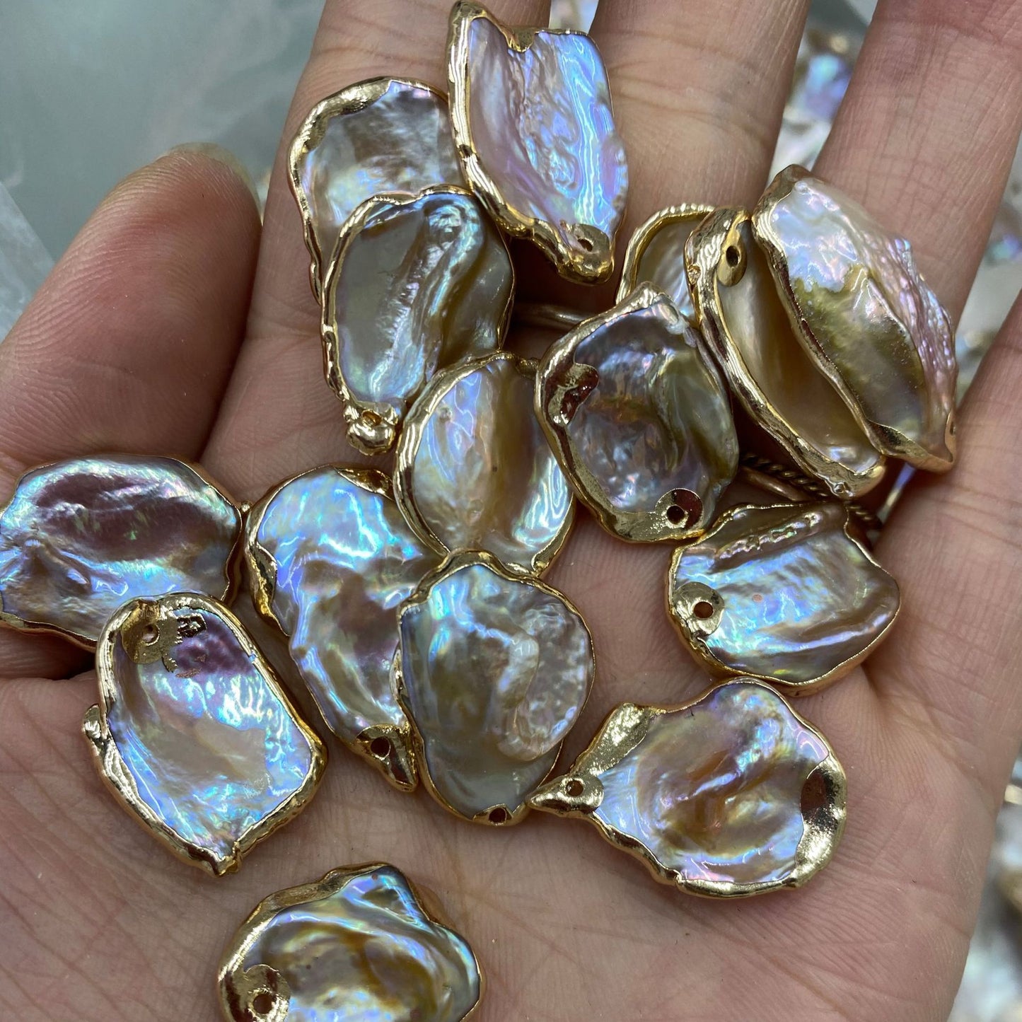 Natural Freshwater Recycled Pearl Pendant DIY Jewelry