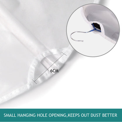 6Pcs Suit Dress Clothing Dust Cover Bag Jacket Wardrobe Storage Coat Protector (2M+2L+2XL)
