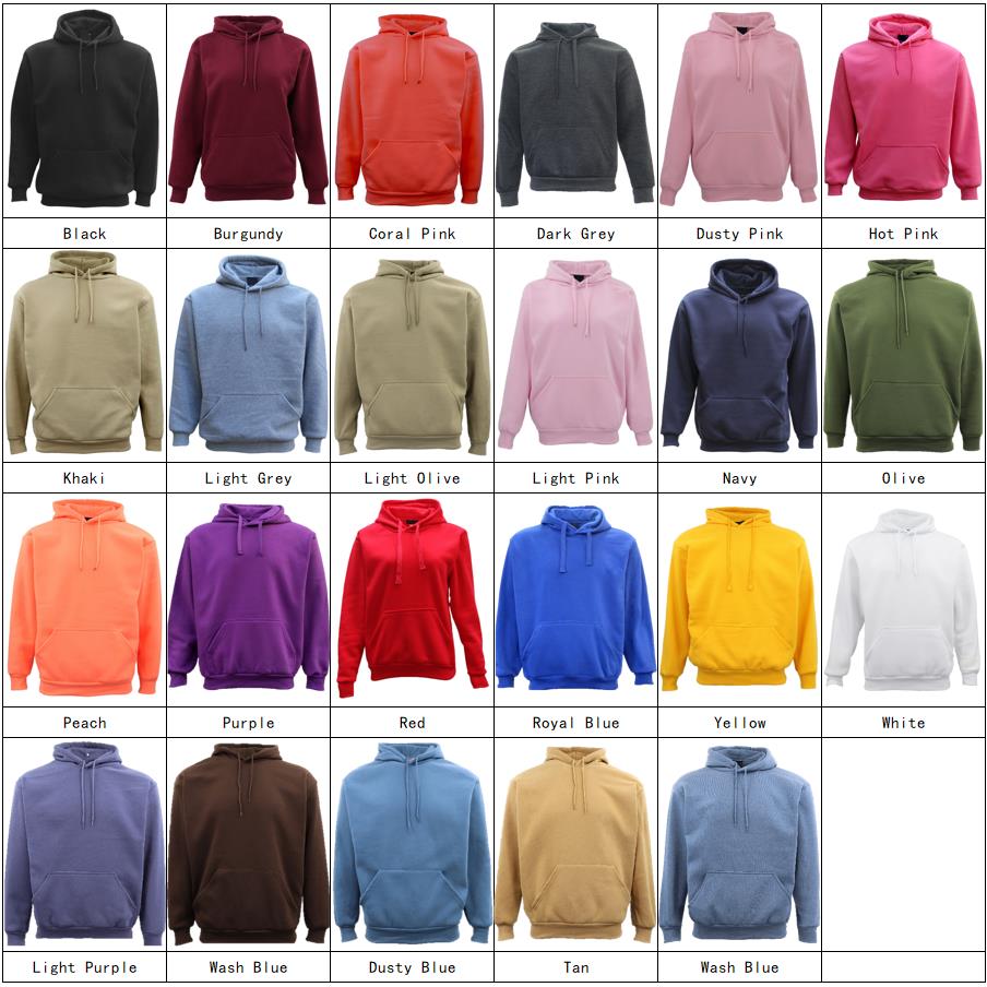 Adult Unisex Men's Basic Plain Hoodie Pullover Sweater Sweatshirt Jumper XS-8XL, Teal, 3XL