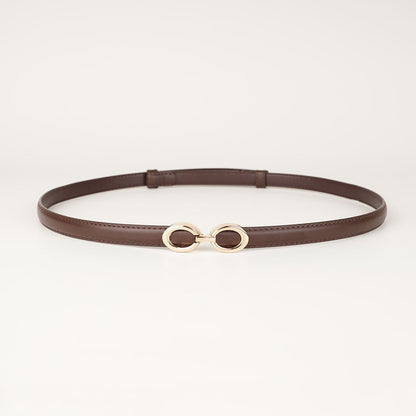 Peroz Yara Women's Adjustable Brown Leather Belt